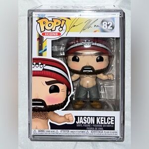 Funko pop Icons jason kelce Shirtless Limited Edition with UV Hard Protector #82